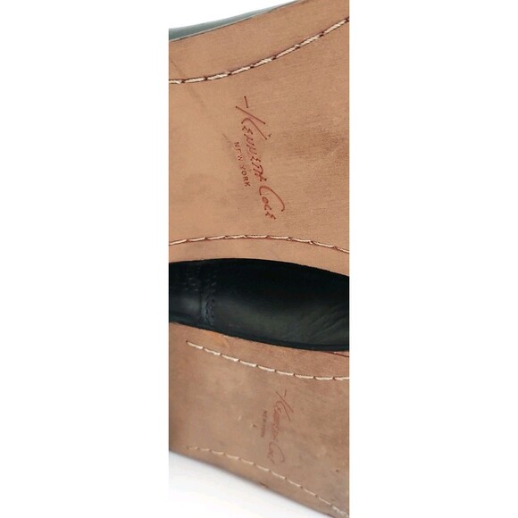 Ladies Kenneth Cole Black Leather Elastic Side Zip Tall Riding Boots Size 10/11 - Picture 12 of 12